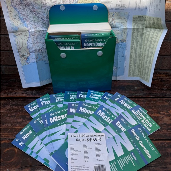 Very Cool Box of State Maps - Picture 1 of 5